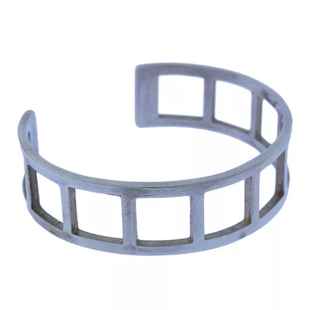 Gucci Bangle Bracelet Silver Woman Authentic Used Y2153